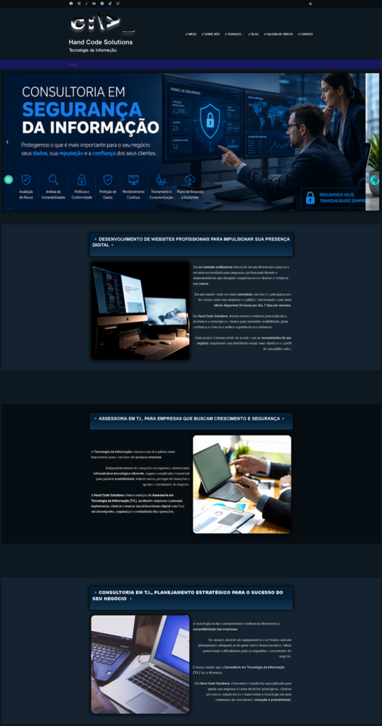 Hand Code Solutions - Tecnologia da Informação.